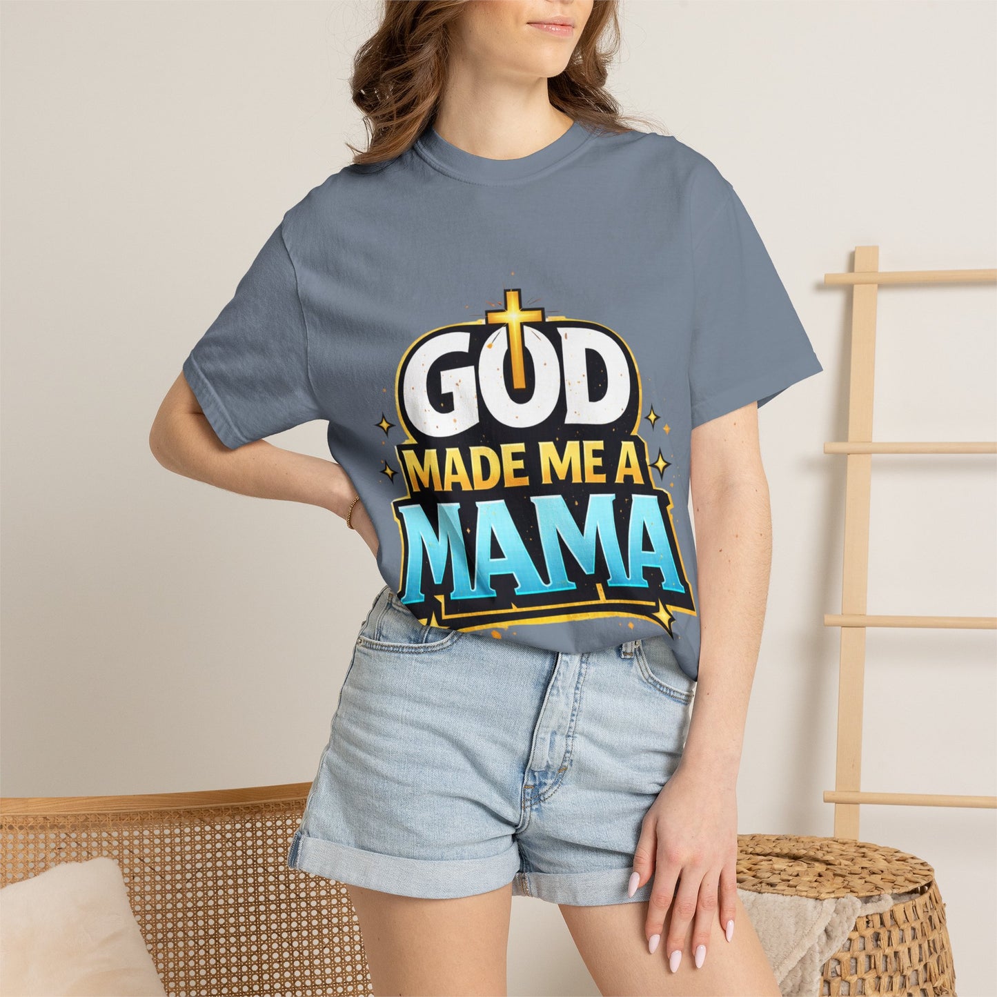 God Made Me A Mama Faith-Based Unisex Tee