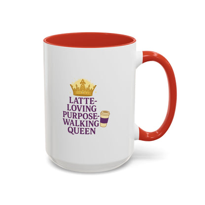 Latte-Loving Queen Coffee Mug - Perfect for Coffee Lovers, Birthday Gift, Personalized Kitchen Decor, Mother's Day Gift, Fun Office Mug