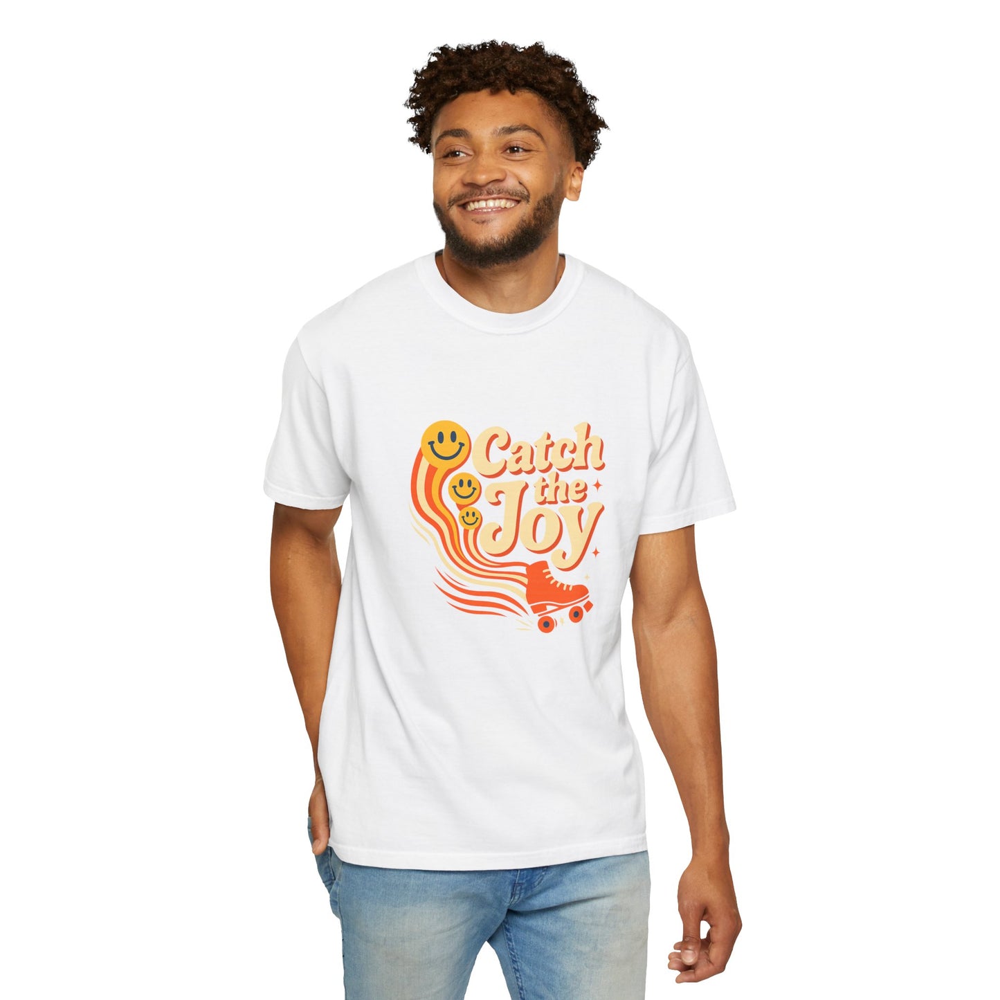 Catch the Joy Retro T-Shirt | Vintage Roller Skating Tee | Perfect Gift for Skaters &amp; Friends | Fun Summer Wear, Casual Fashion, Gift Idea