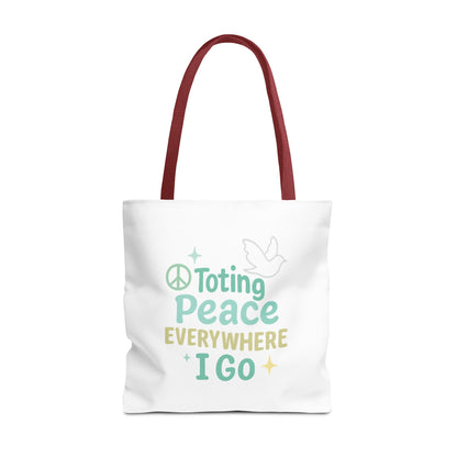 Peaceful Reusable Tote Bag