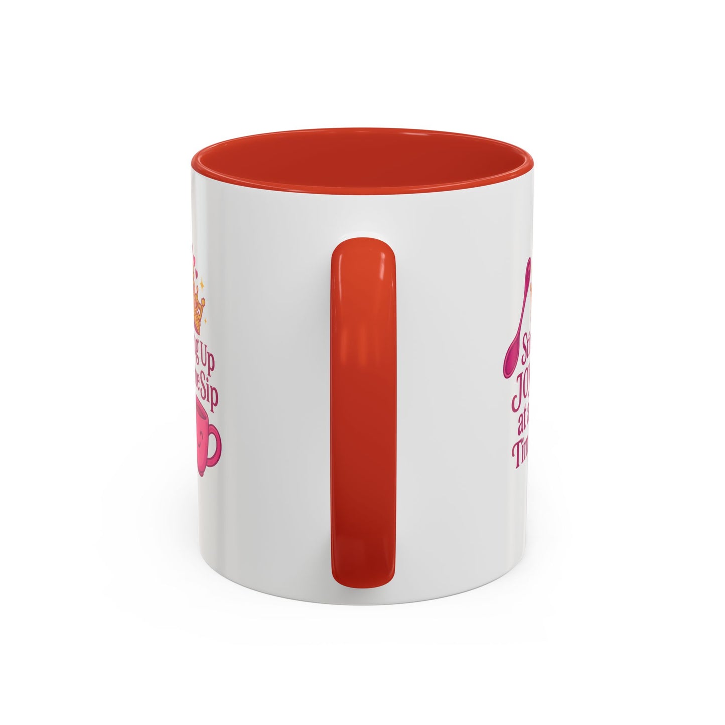 Joyful Accent Coffee Mug - 11/15oz, Colorful Sip Design, Perfect Gift for Coffee Lovers, Birthdays, Holidays, Housewarming