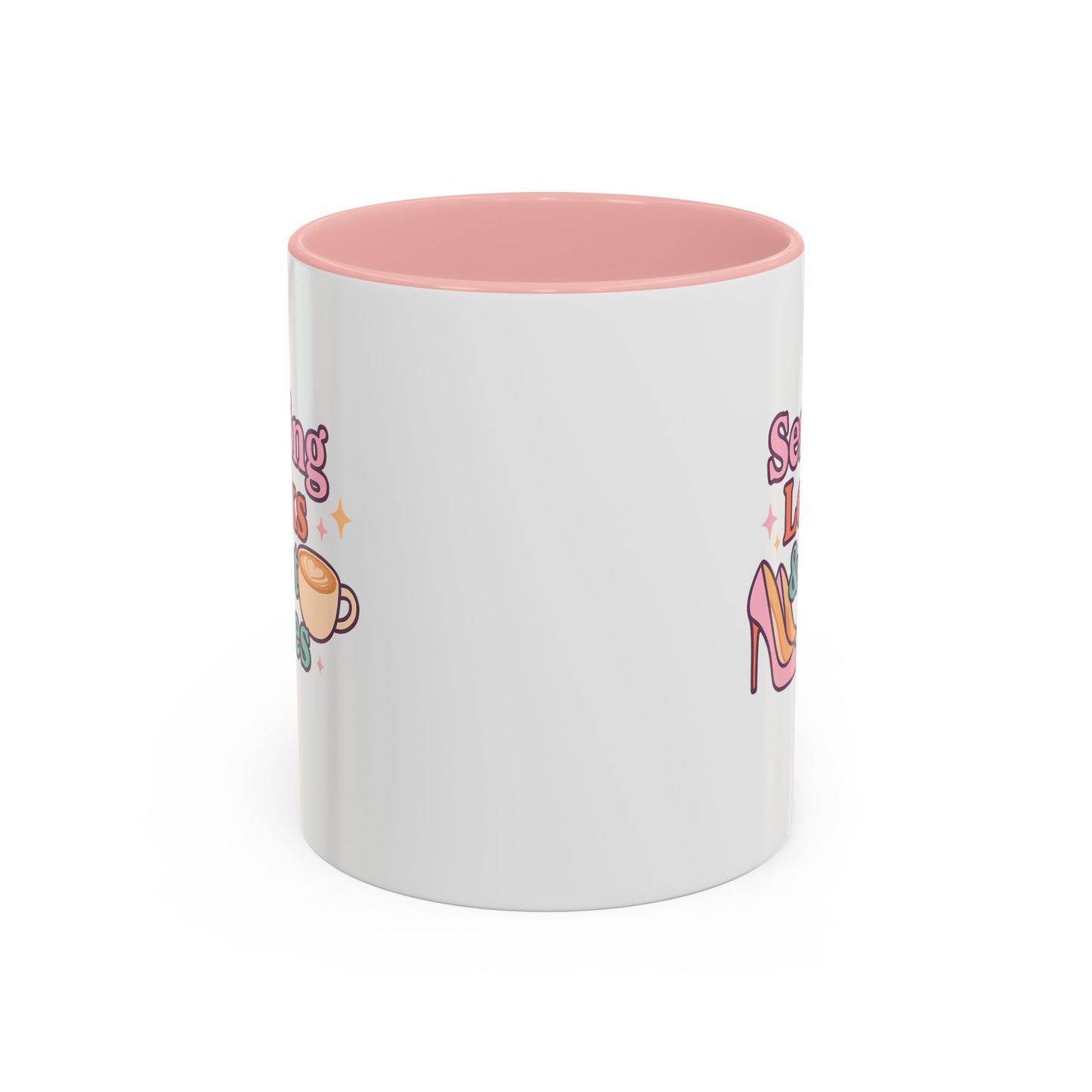 Serving Look and Latte Accent Coffee Mug (11, 15oz)