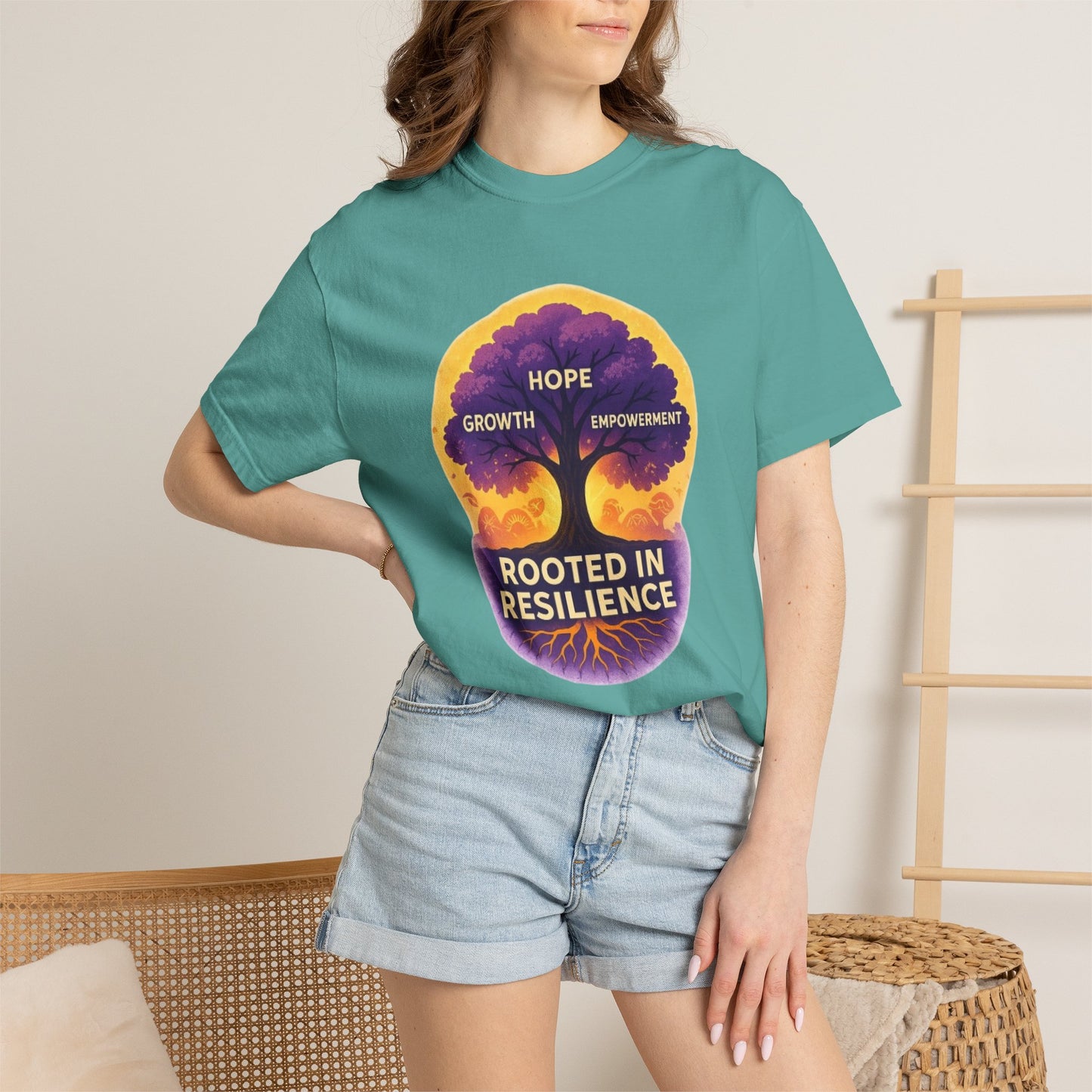 Rooted in Resilience T-Shirt — Hope, Growth & Empowerment Graphic Tee