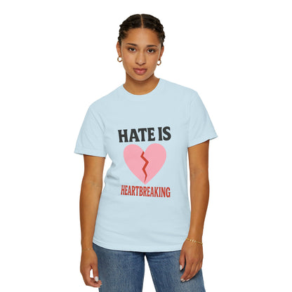 Heartbreaking Message Awareness Garment-Dyed T-Shirt