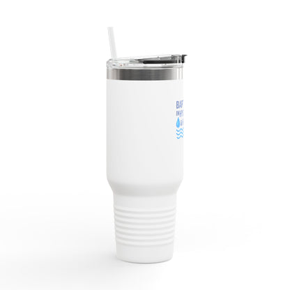 Baptized in Hydration Travel Mug | Insulated 40oz Cup for Water Lovers | Perfect Gift for Hydration Enthusiasts, Travel, Funny Humor
