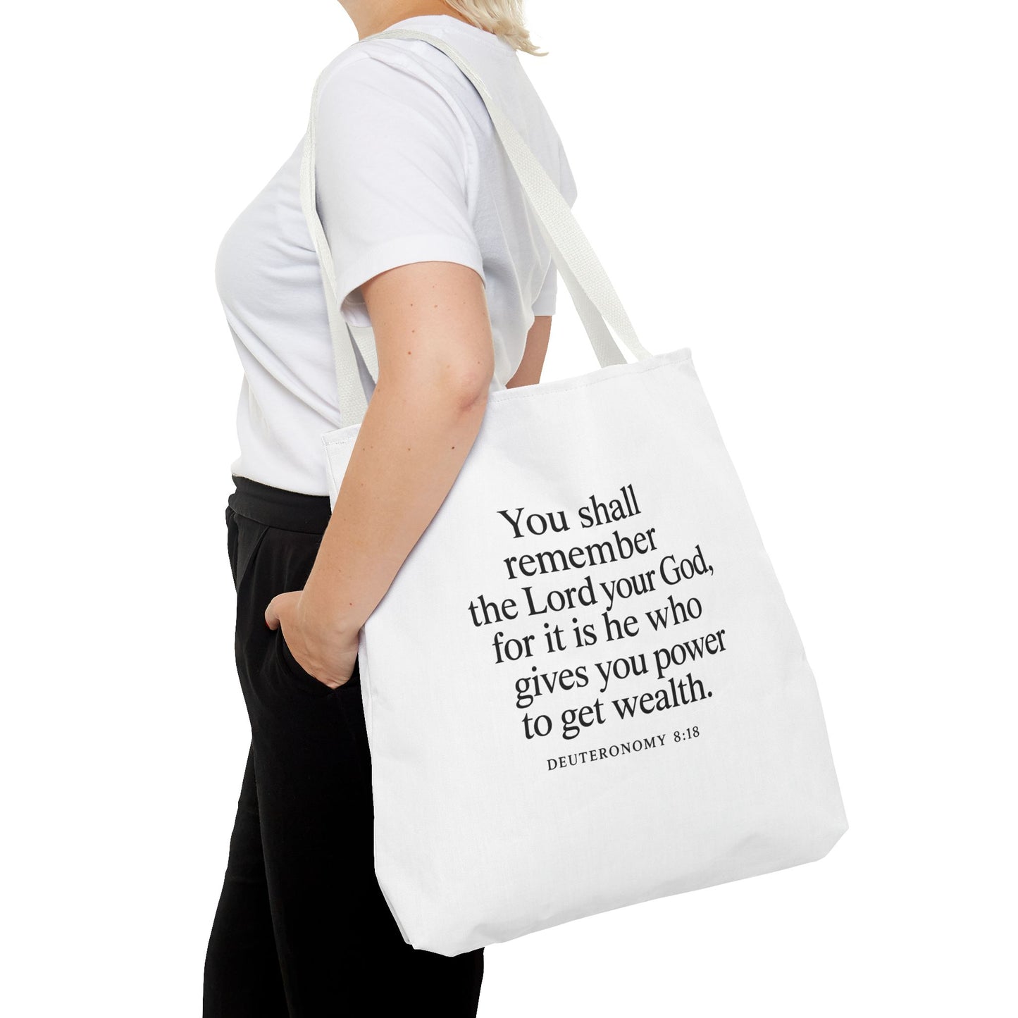 Inspirational Tote Bag - Faith Quote, Bible Verse Gift, Christian Tote, Scripture Bag, Positive Affirmation Accessory