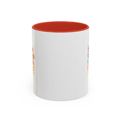 Serve God, Chill & Pray Accent Coffee Mug (11, 15oz)