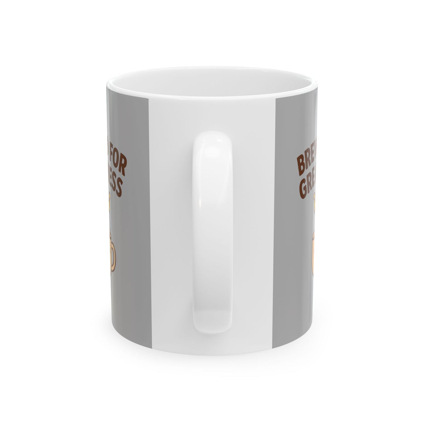 Brewed for greatness - Ceramic Coffee Mug, Perfect Gift for Coffee Lovers, Unique Kitchen Decor, Funny Mug for Birthdays, Home Office Drinking, Great Gift Idea