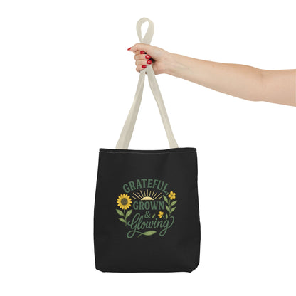 Grateful Grown & Glowing Tote Bag Eco-Friendly Shopper
