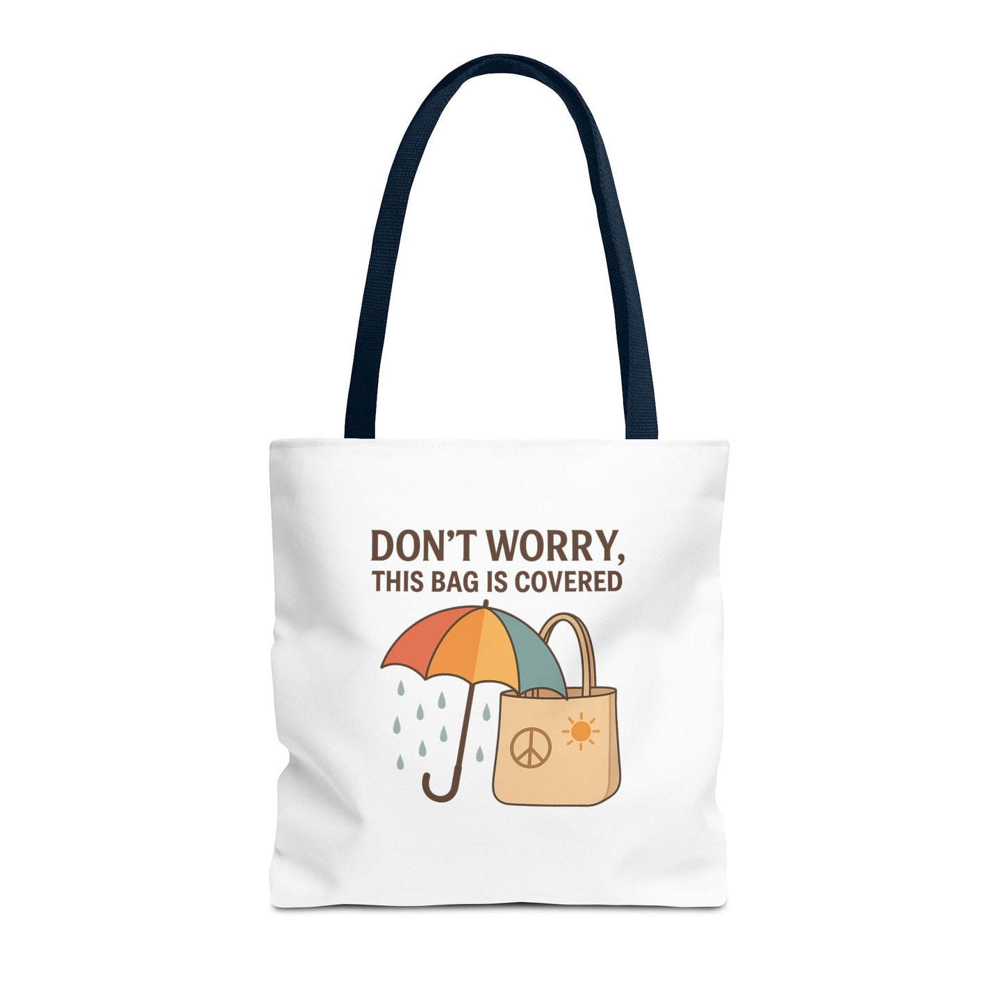 Waterproof Tote Bag - Don't Worry, This Bag Is Covered | Eco-Friendly, Beach, Gym, Shopping, Travel