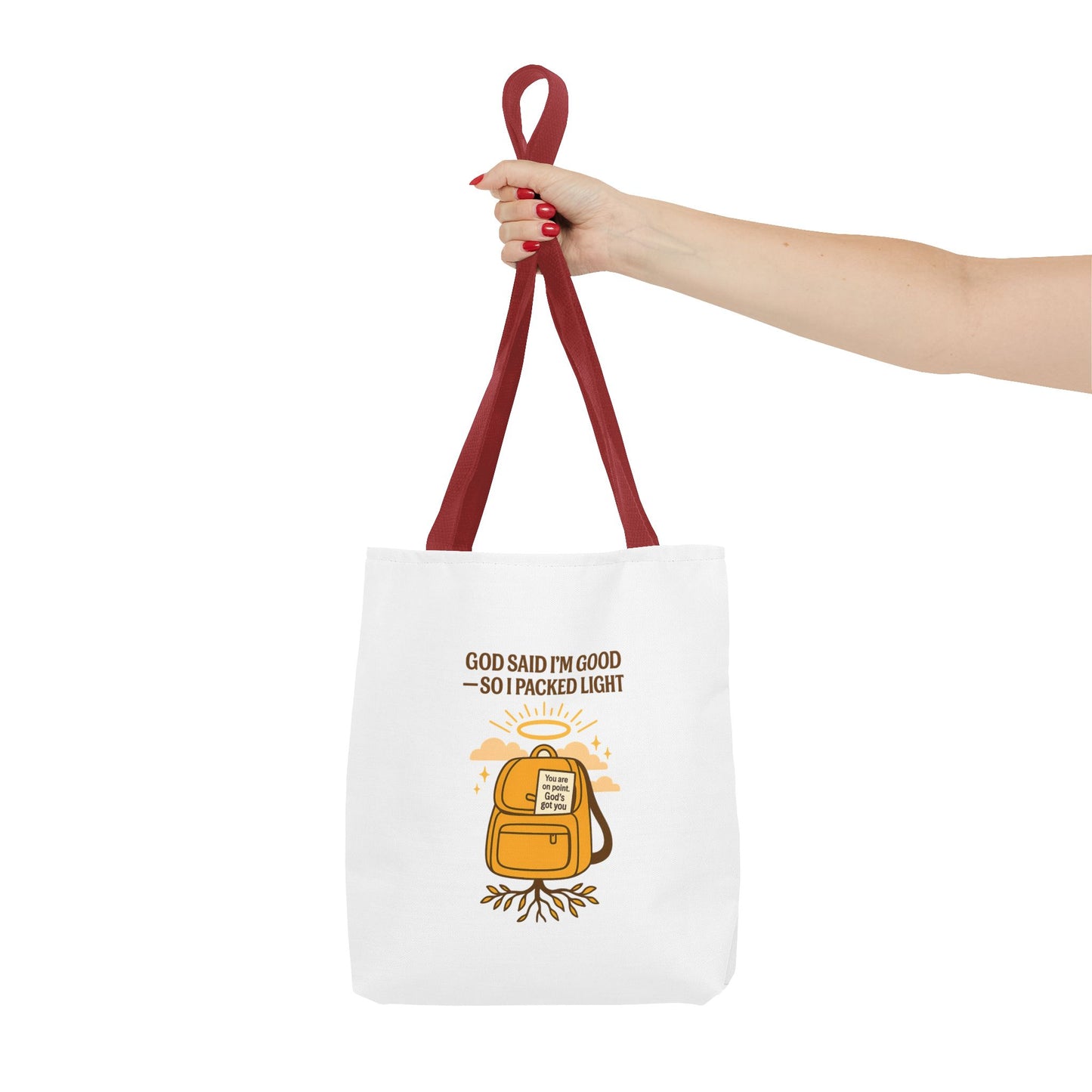 Inspirational Tote Bag - 'God Said I'm Good' Quote, Motivational Gift, Reusable Shopping Bag, Eco-Friendly Accessory, Everyday Use