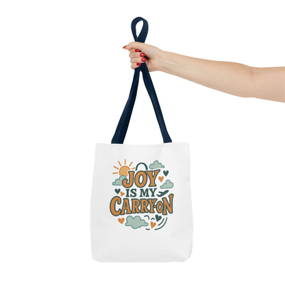 Joyful Carryall Tote Bag | Eco-Friendly Shopper | Perfect for Gifts, Organizing, Travel, Beach Days, and Everyday Errands