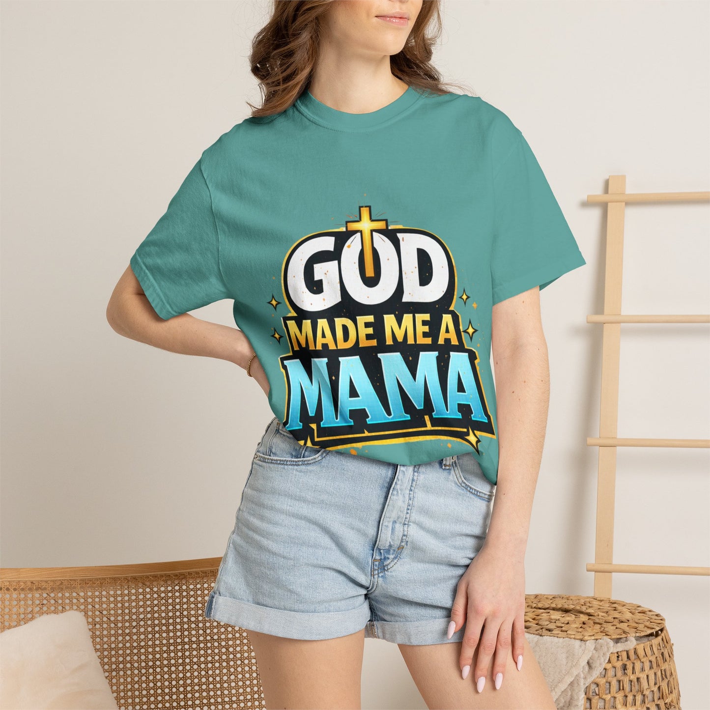 God Made Me A Mama Faith-Based Unisex Tee