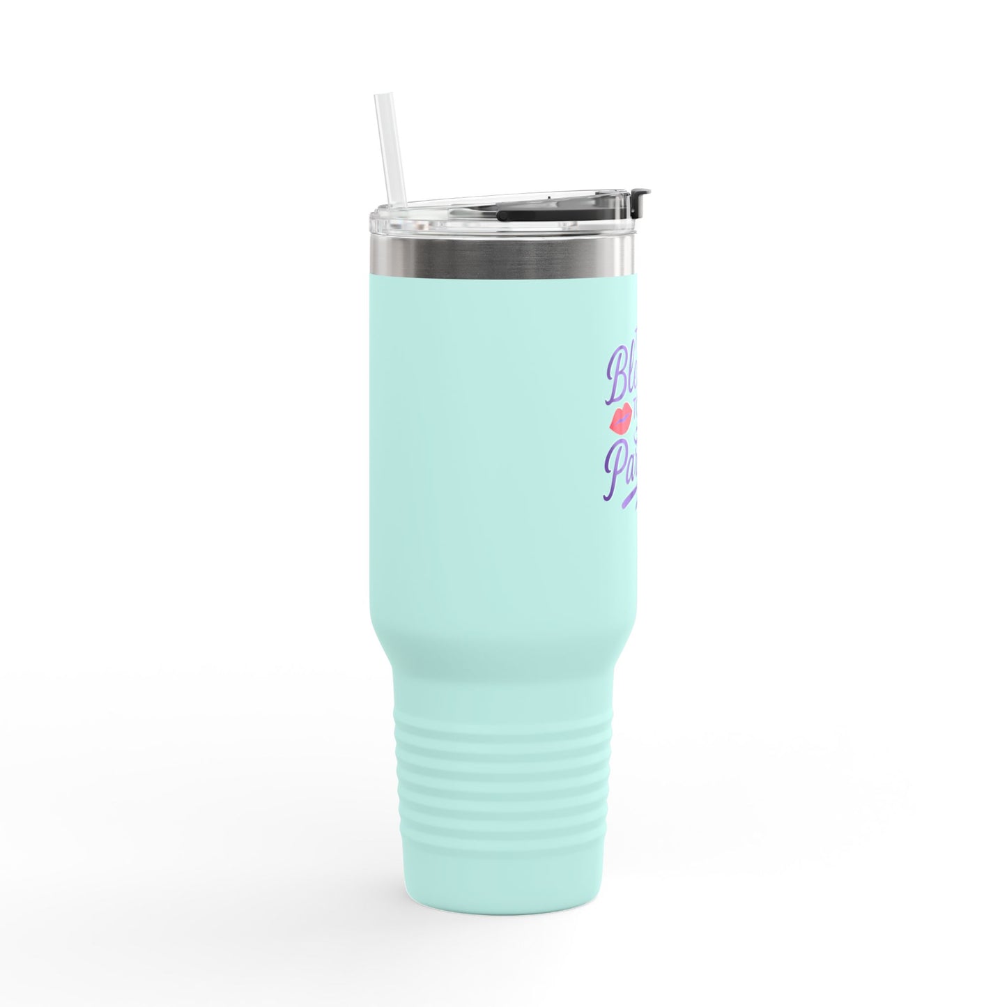Blessed to be Parched 40oz Insulated Travel Mug, Perfect for Road Trips, Coffee Lovers, Gifting, Beach Days, Outdoor Adventures