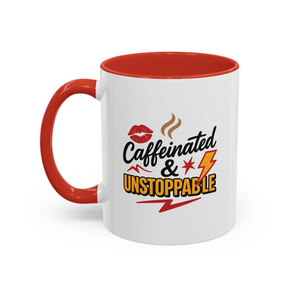 Caffeinated & Unstoppable Coffee Mug - Fun Gift for Coffee Lovers, Cute Office Decor, Motivational Drinkware, Perfect for Birthdays, [...]