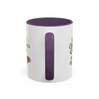 Caffeine Queen Coffee Mug | Holy Routine Gift, Inspirational Cup, Drinkware for Coffee Lovers, Motivational Mug, Morning Routine