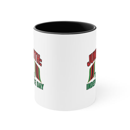 Juneteenth 'The Real Independence Day' Accent Mug