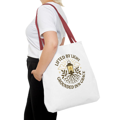 Grounded by Grace Tote Bag, Inspirational Gift, Eco-Friendly Shopping Tote, Spiritual Tote, Unique Artwork, Motivational Bag, Everyday [...]
