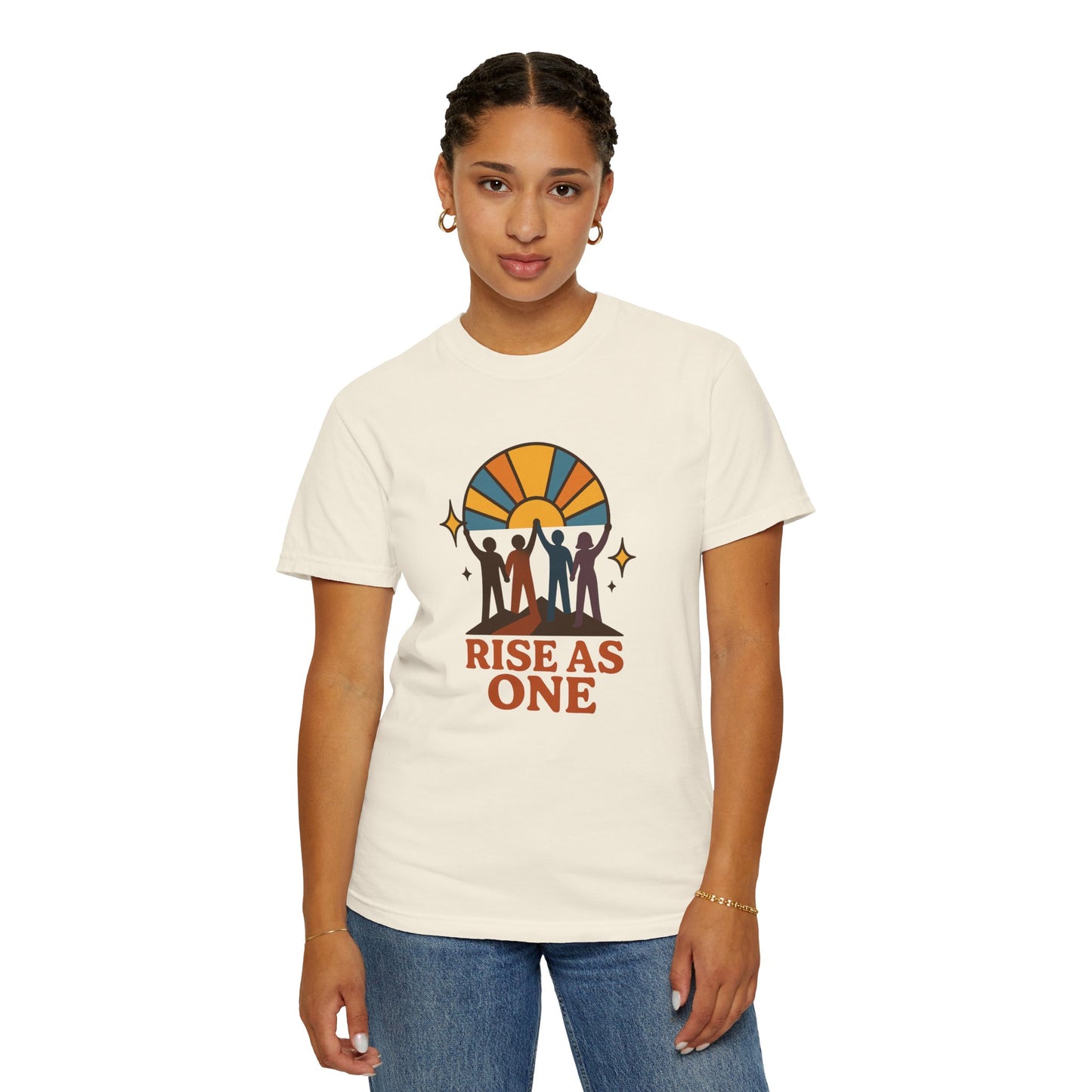 Unity Graphic Tee - Inspirational Unisex Shirt - Rise As One T-shirt, Equality Apparel, Gift for Social Activists, Summer Fashion