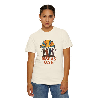 Unity Graphic Tee - Inspirational Unisex Shirt - Rise As One T-shirt, Equality Apparel, Gift for Social Activists, Summer Fashion