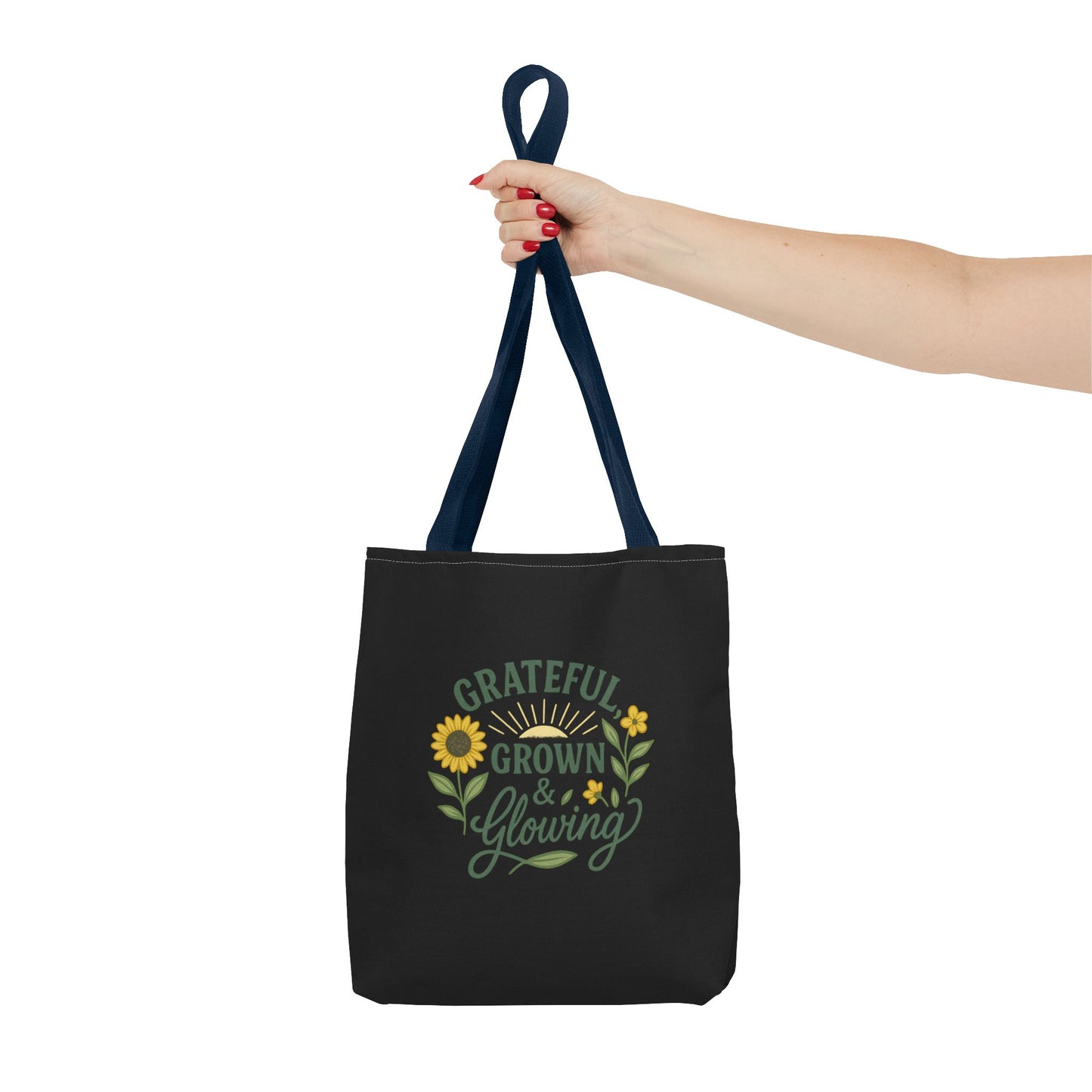 Grateful Grown & Glowing Tote Bag Eco-Friendly Shopper