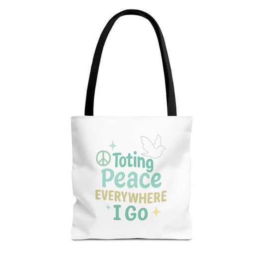 Peaceful Tote Bag | Eco-Friendly Reusable Bag, Perfect for Gifting, Daily Use, Travel, Festivals, and Beach Days