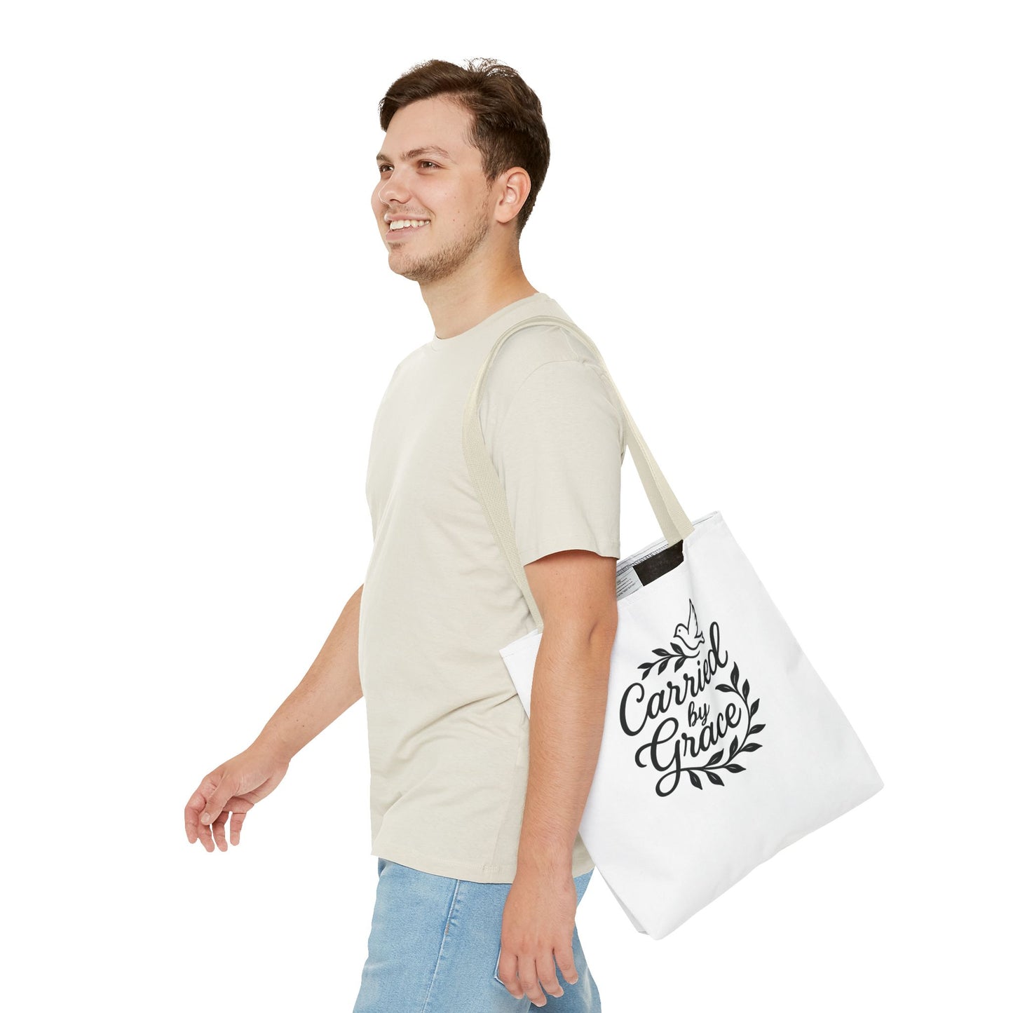 Graceful Carried Tote Bag - Elegant Eco-Friendly Canvas Carryall for Everyday Use, Gifts, Beach, Shopping, or Events