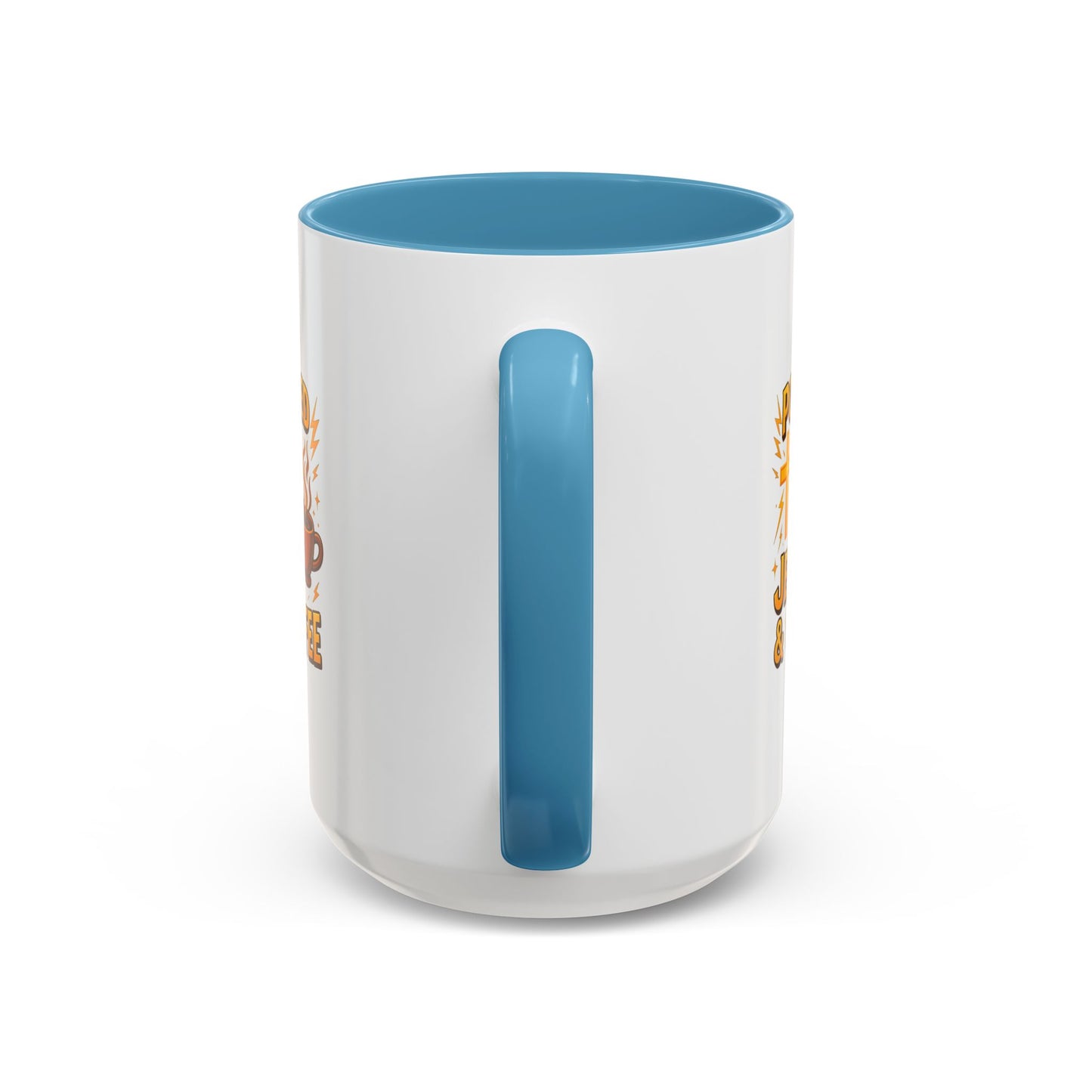 Coffee Lover's Accent Mug - Powered by Jesus & Coffee, Inspirational Drinkware, Christian Gift, Coffee Enthusiast, Religious Mug, [...]
