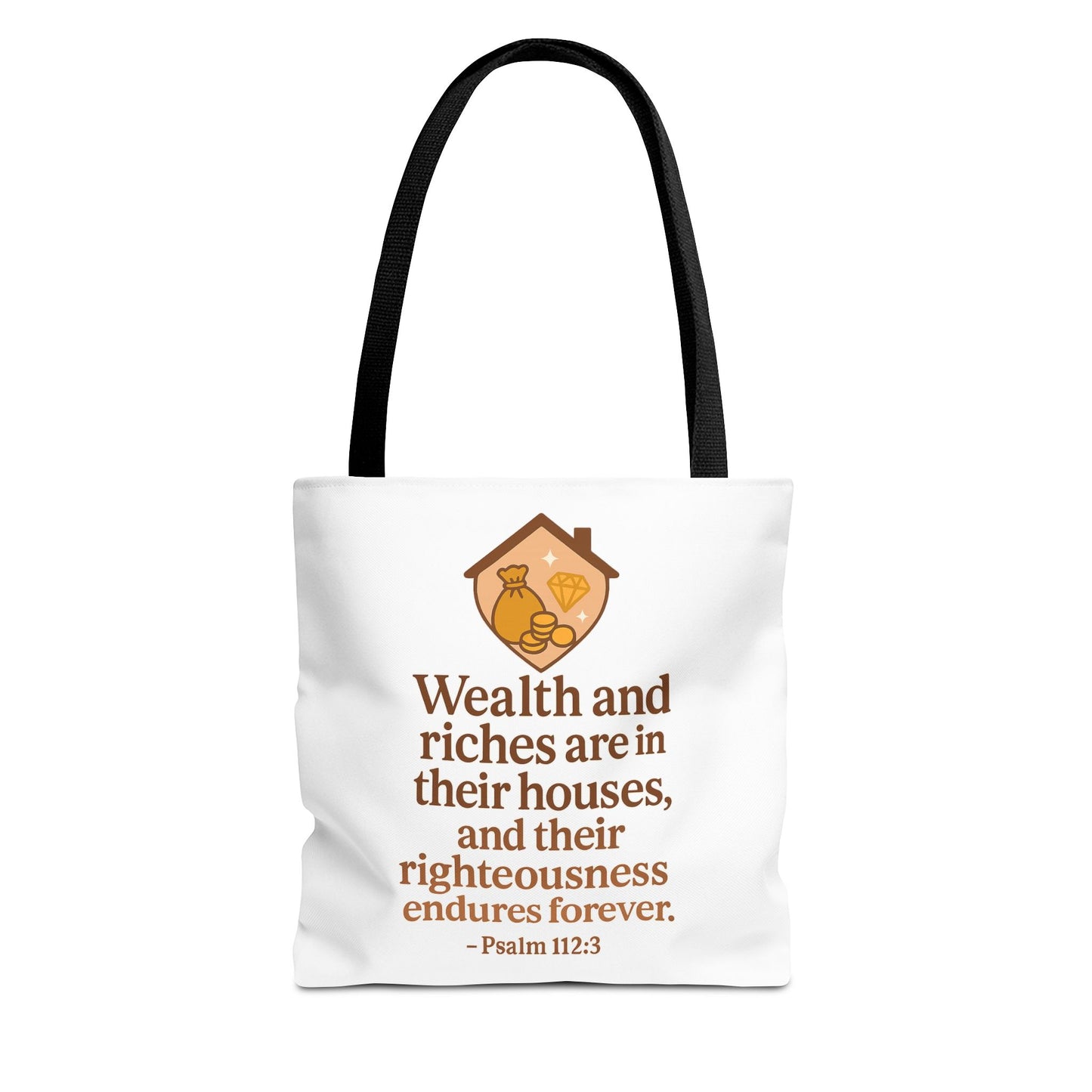 Inspirational Tote Bag with Psalm 112:3 Quote, Motivational Gift, Reusable Shopping Bag, Bible Verse Tote, Religious Accessory, [...]