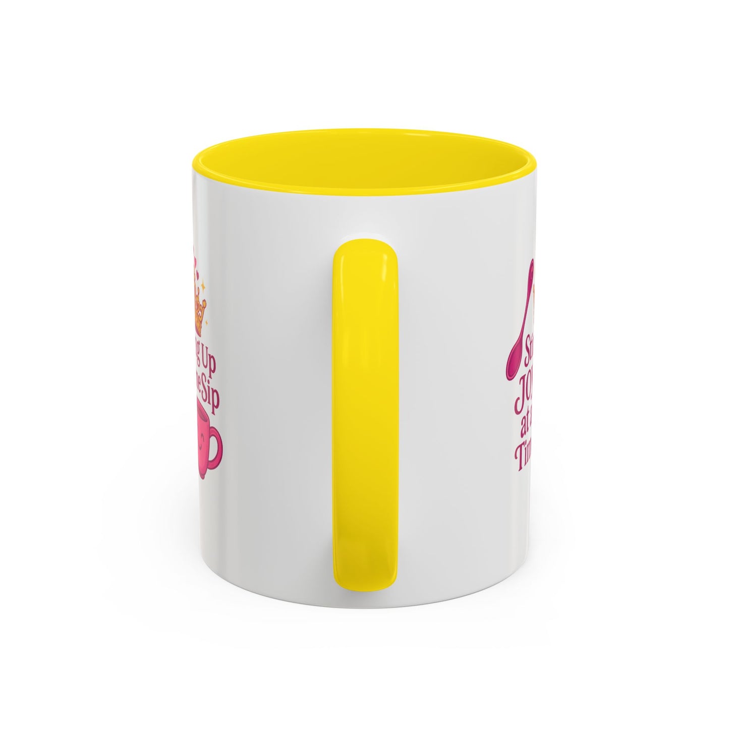 Joyful Accent Coffee Mug - 11/15oz, Colorful Sip Design, Perfect Gift for Coffee Lovers, Birthdays, Holidays, Housewarming