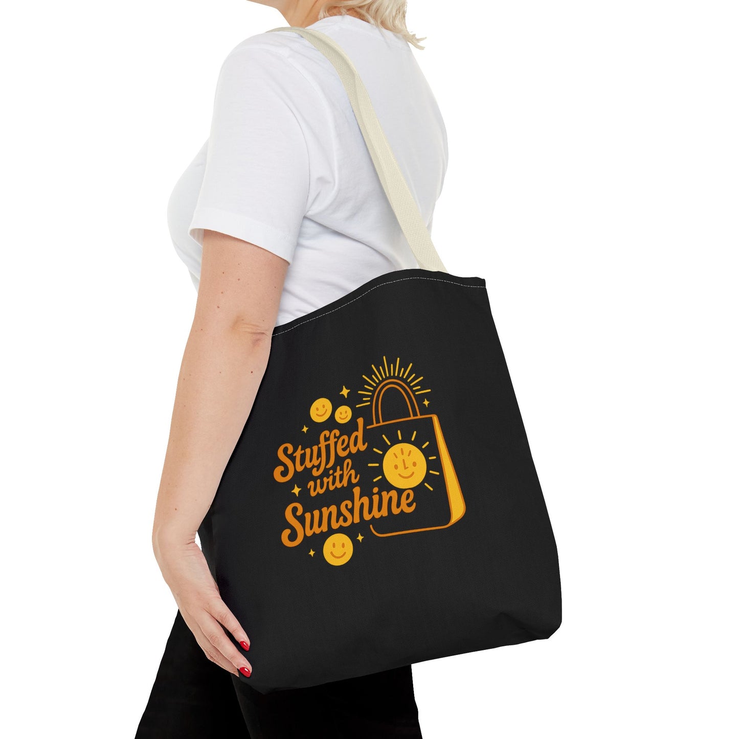 Sunshine Tote Bag Brighten Your Day  Reusable Shopping Bag  Beach Tote  Gift Idea for Friends  Summer Essentials