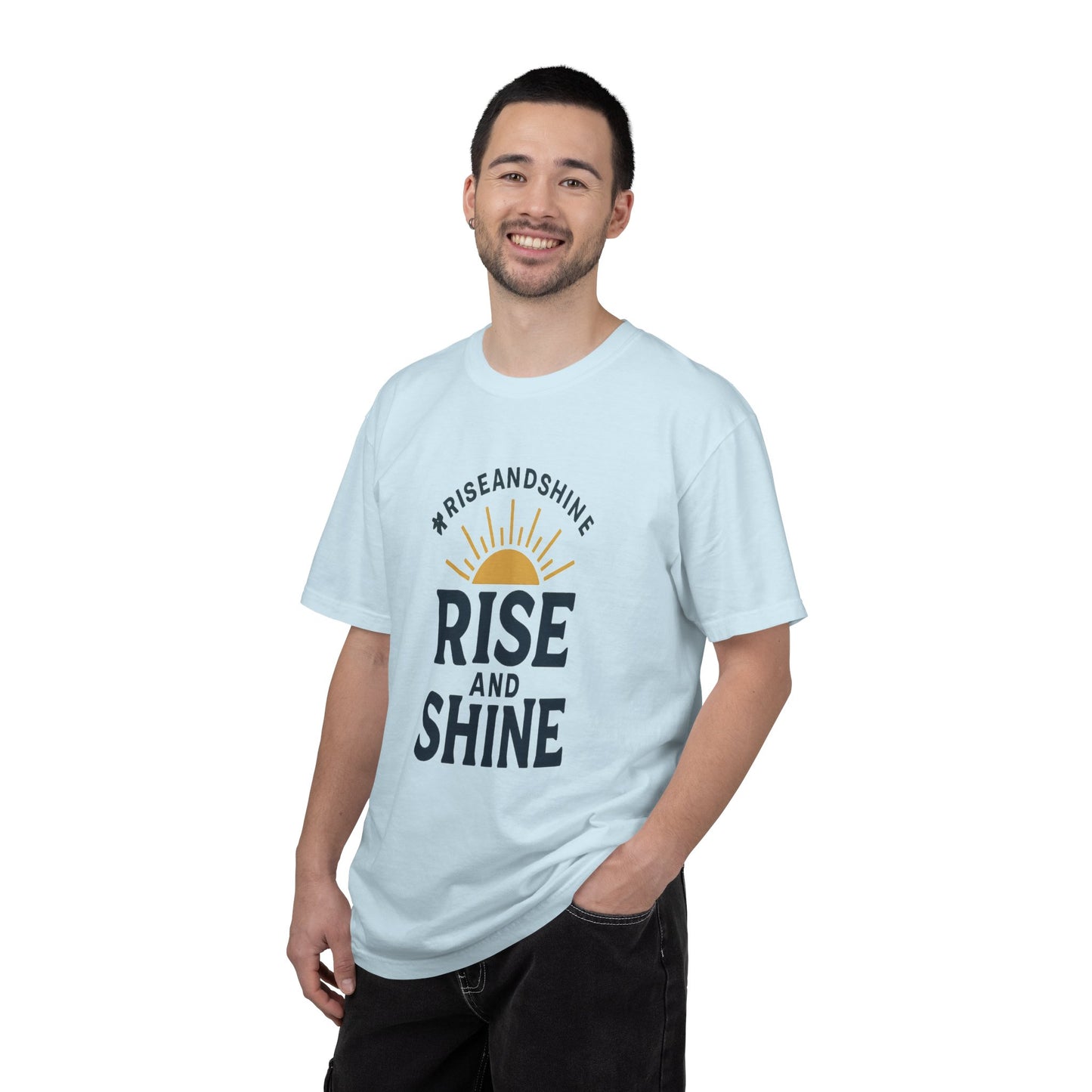 Rise and Shine T-Shirt - Comfortable Garment-Dyed Tee for Daily Inspiration
