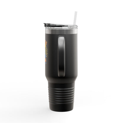 Miracle Water Insulated Travel Mug - 40oz, Eco-Friendly Tumbler, Stylish Stemless Cup, Perfect for Travel, Daily Use, Gift Idea