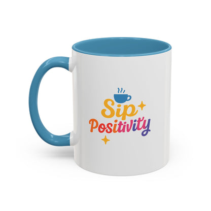 Sip Positivity Accent Coffee Mug (11, 15oz)