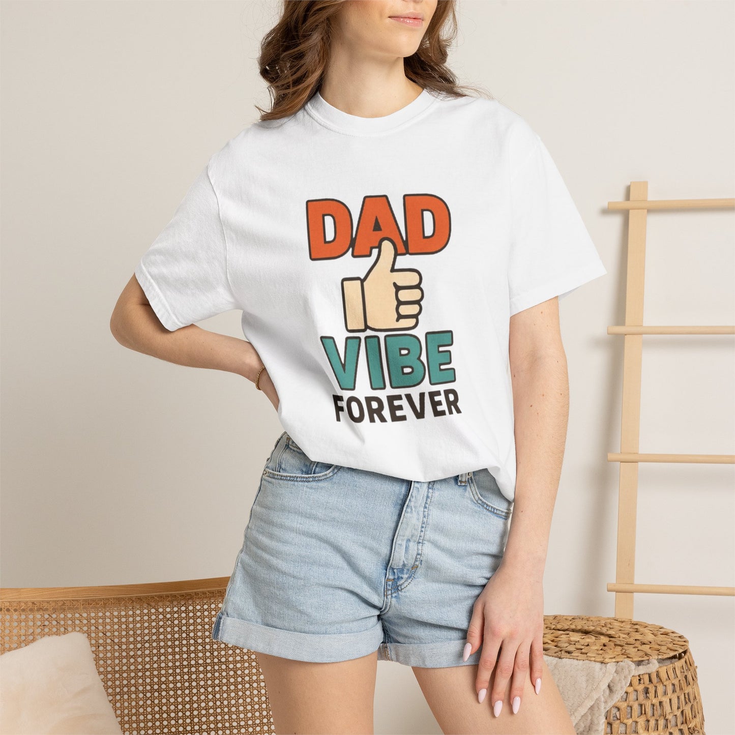 Dad Vibe Forever T-Shirt — Retro Thumbs-Up Father's Day Tee