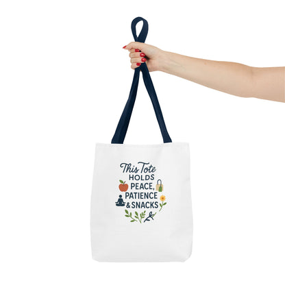Peace & Patience Inspirational Tote Bag