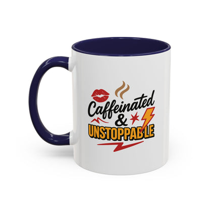 Caffeinated & Unstoppable Coffee Mug - Fun Gift for Coffee Lovers, Cute Office Decor, Motivational Drinkware, Perfect for Birthdays, [...]