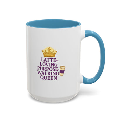 Latte-Loving Queen Coffee Mug - Perfect for Coffee Lovers, Birthday Gift, Personalized Kitchen Decor, Mother's Day Gift, Fun Office Mug