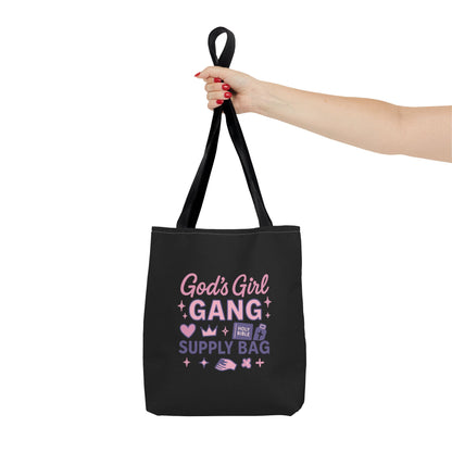God's Girl Gang Tote Bag | Stylish Supply Bag, Gift for Friends, Everyday Use, Eco-Friendly Shopping, Fun & Functional