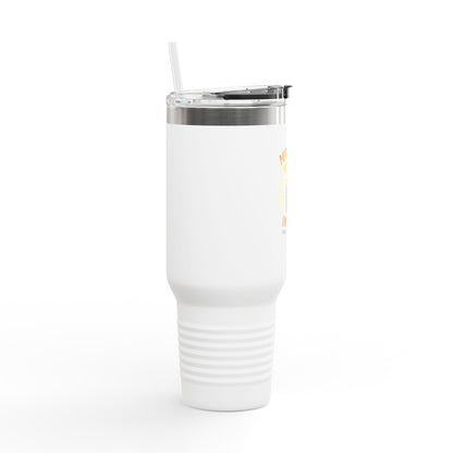 Miracle Water Insulated Travel Mug - 40oz, Eco-Friendly Tumbler, Stylish Stemless Cup, Perfect for Travel, Daily Use, Gift Idea