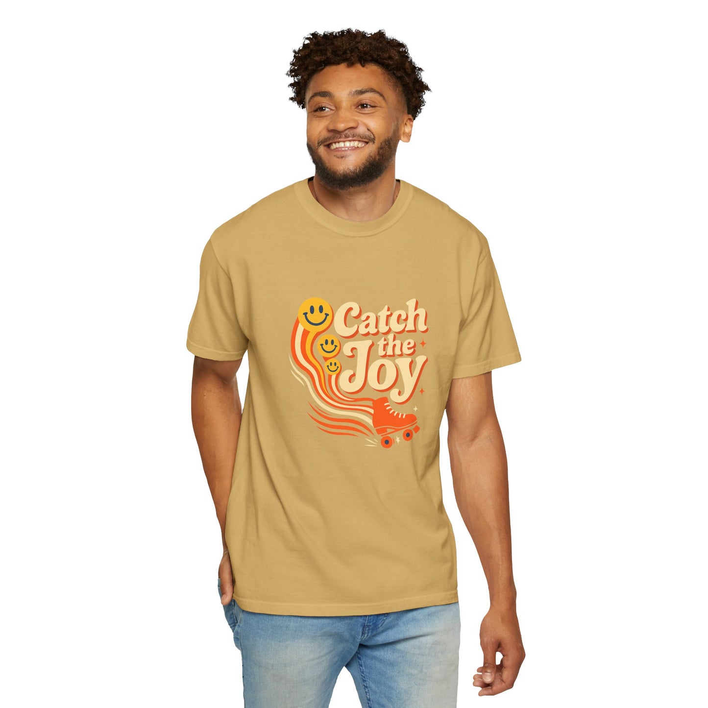 Catch the Joy Retro T-Shirt | Vintage Roller Skating Tee | Perfect Gift for Skaters &amp; Friends | Fun Summer Wear, Casual Fashion, Gift Idea