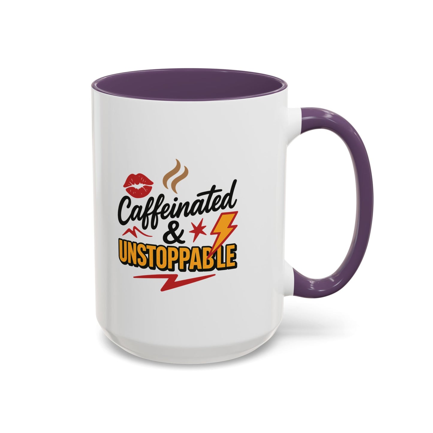 Caffeinated & Unstoppable Coffee Mug - Fun Gift for Coffee Lovers, Cute Office Decor, Motivational Drinkware, Perfect for Birthdays, [...]
