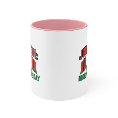 Juneteenth 'The Real Independence Day' Accent Mug