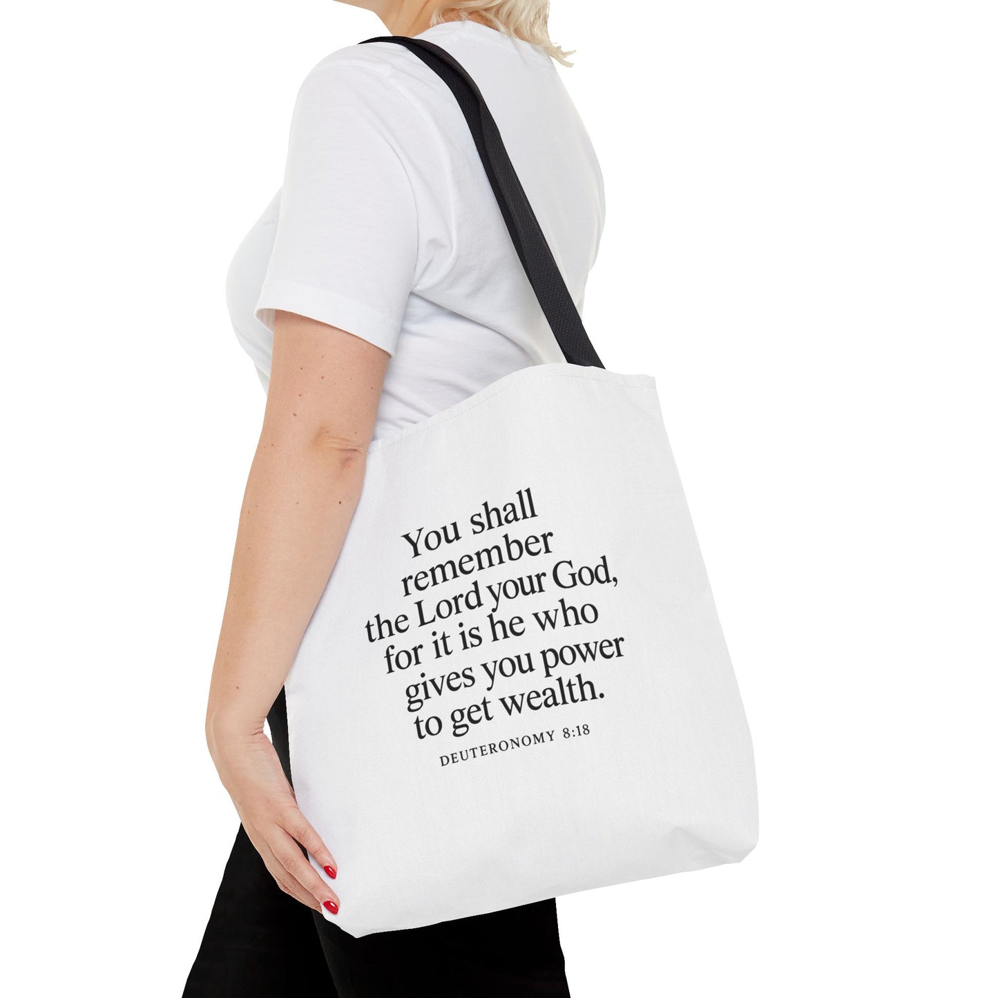Inspirational Tote Bag - Faith Quote, Bible Verse Gift, Christian Tote, Scripture Bag, Positive Affirmation Accessory