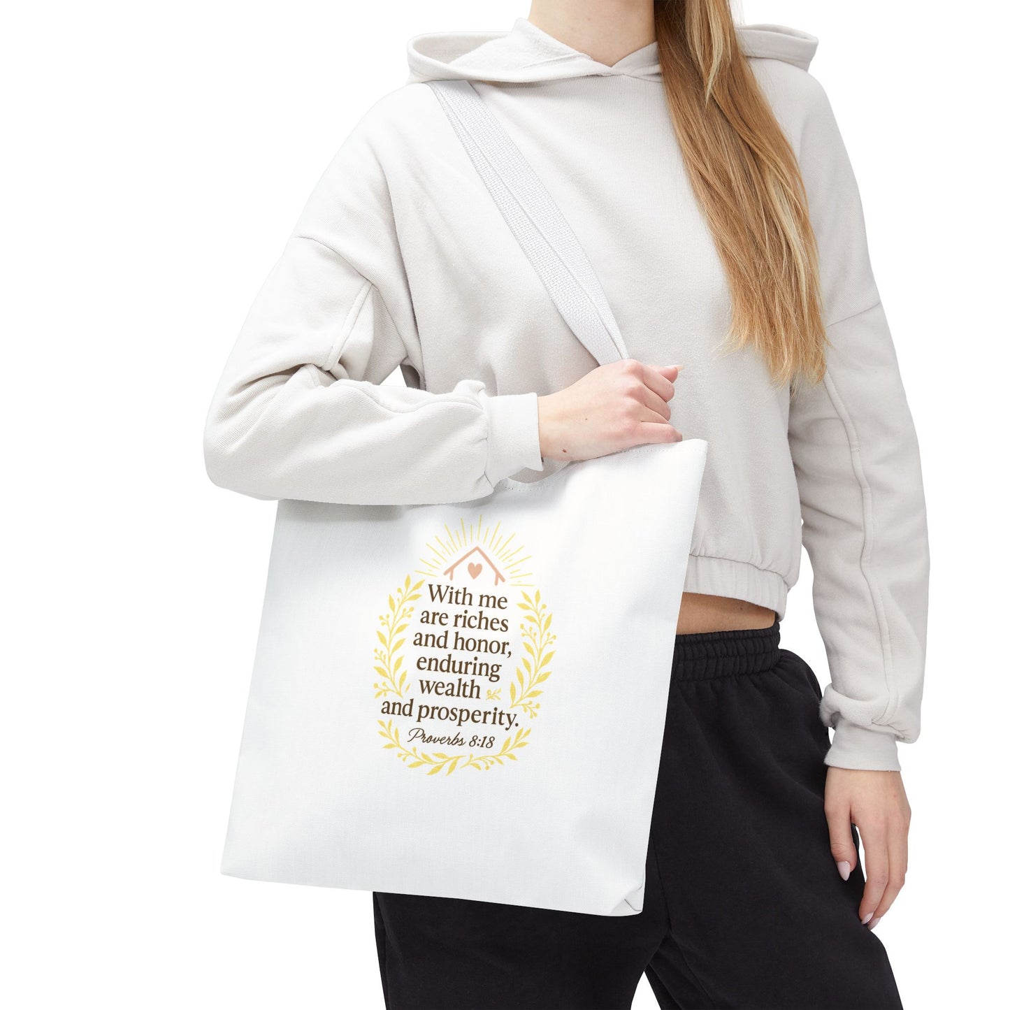 Prosperity Bible Verse Tote Bag