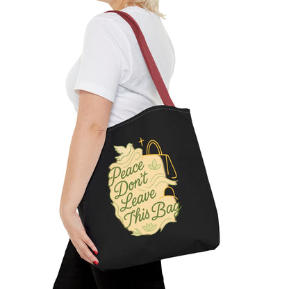 Peaceful Spirit Tote Bag, Eco-Friendly Canvas Bag, Stylish Shopping Bag, Inspirational Gift, Everyday Tote, Faith-Based Accessory