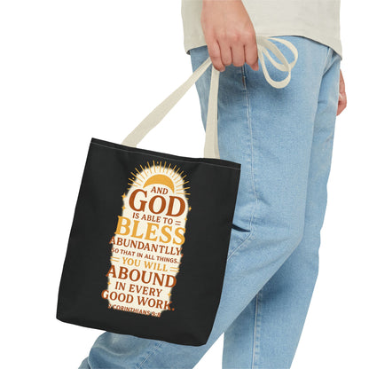 Faith-Inspired Tote Bag, Inspirational Gift, Christian Decor, Church Outing, Everyday Use, Scripture Tote
