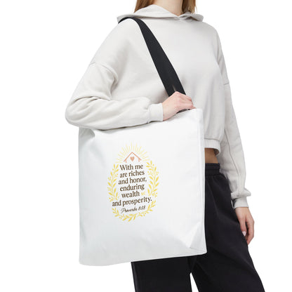 Prosperity Bible Verse Tote Bag