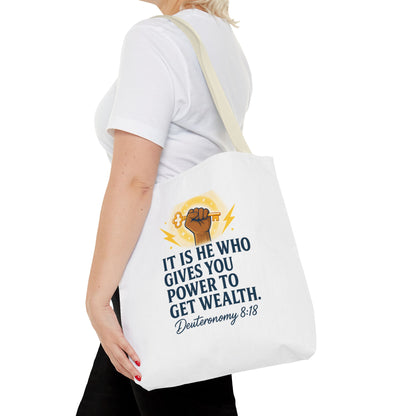 Empowering Inspirational Tote Bag, Motivational Bag, Gifts for Motivated Individuals, Scripture Tote, Versatile Shopping Bag