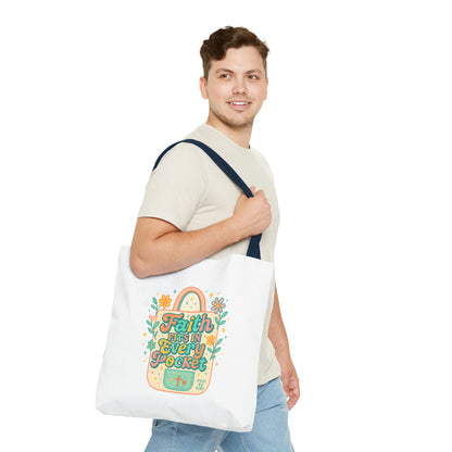 Faith-Inspired Tote Bag for Everyday Use, Shopping, Gifts, Beach, Eco-Friendly, Floral Design